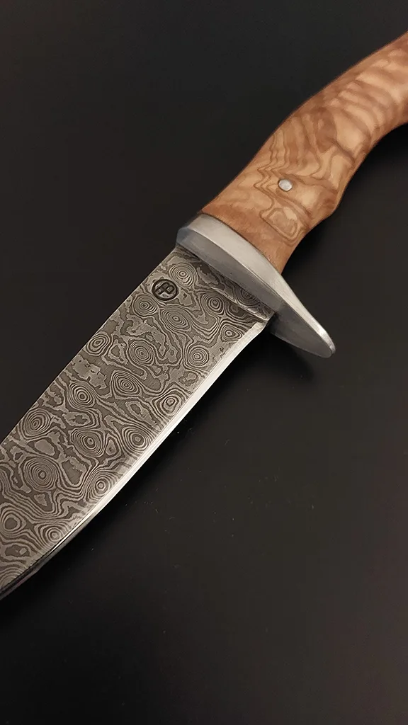 Couteau trappeur damas